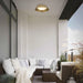 Alteck Lighting AFM0066-5CCT-W Pez 1-lt 11" LED Outdoor Flush Mount, 5CCT Selectable - Painted Brass