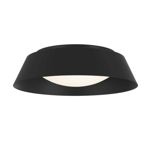 Alteck Lighting AFM0067-5CCT-W Pez 1-lt 15" LED Outdoor Flush Mount, 5CCT Selectable - Sand Black