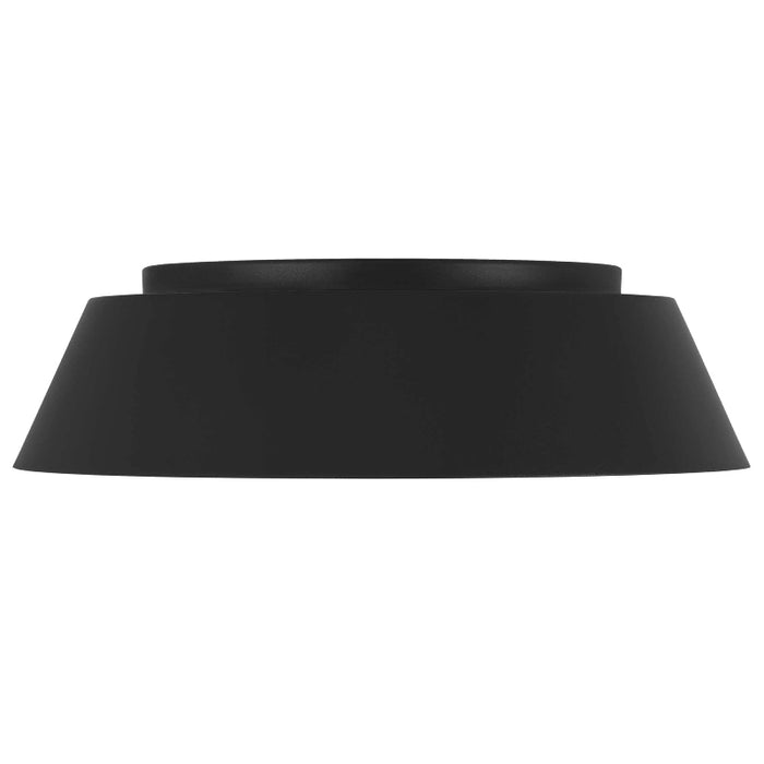 Alteck Lighting AFM0067-5CCT-W Pez 1-lt 15" LED Outdoor Flush Mount, 5CCT Selectable - Sand Black