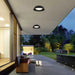 Alteck Lighting AFM0067-5CCT-W Pez 1-lt 15" LED Outdoor Flush Mount, 5CCT Selectable - Sand Black