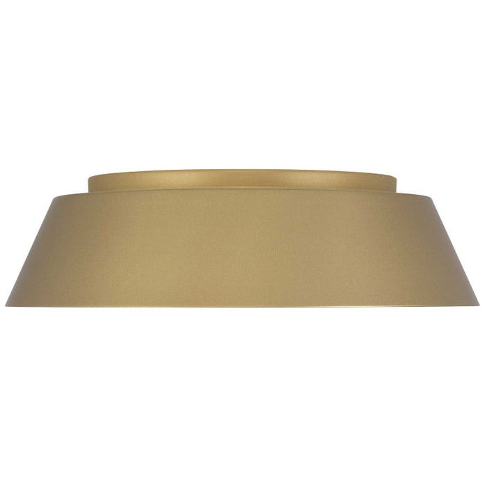 Alteck Lighting AFM0067-5CCT-W Pez 1-lt 15" LED Outdoor Flush Mount, 5CCT Selectable - Painted Brass