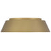 Alteck Lighting AFM0067-5CCT-W Pez 1-lt 15" LED Outdoor Flush Mount, 5CCT Selectable - Painted Brass