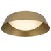 Alteck Lighting AFM0067-5CCT-W Pez 1-lt 15" LED Outdoor Flush Mount, 5CCT Selectable - Painted Brass