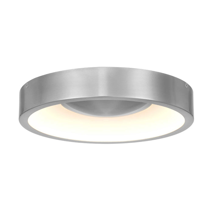 Alteck Lighting AFM0068-5CCT-W Stellar 1-lt 11" LED Outdoor Flush Mount, 5CCT Selectable - Brushed Aluminum