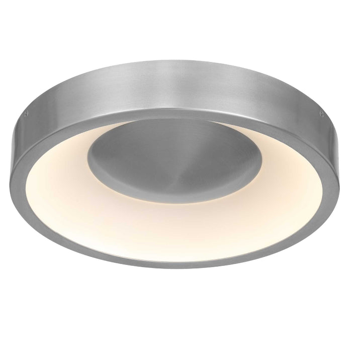 Alteck Lighting AFM0068-5CCT-W Stellar 1-lt 11" LED Outdoor Flush Mount, 5CCT Selectable - Brushed Aluminum