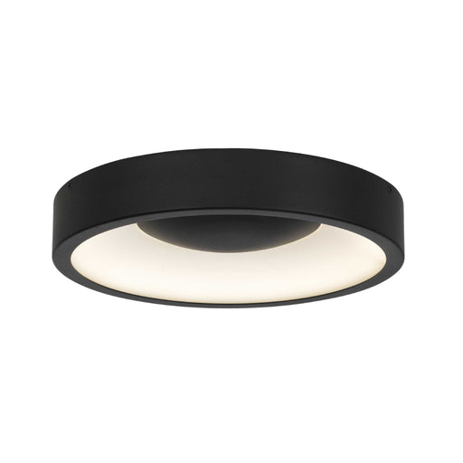 Alteck Lighting AFM0068-5CCT-W Stellar 1-lt 11" LED Outdoor Flush Mount, 5CCT Selectable - Sand Black