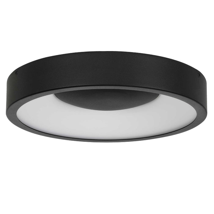 Alteck Lighting AFM0068-5CCT-W Stellar 1-lt 11" LED Outdoor Flush Mount, 5CCT Selectable - Sand Black