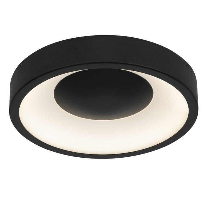 Alteck Lighting AFM0068-5CCT-W Stellar 1-lt 11" LED Outdoor Flush Mount, 5CCT Selectable - Sand Black