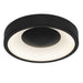 Alteck Lighting AFM0068-5CCT-W Stellar 1-lt 11" LED Outdoor Flush Mount, 5CCT Selectable - Sand Black