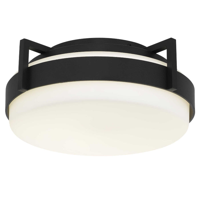 Alteck Lighting AFM0085-5CCT-W Ted 1-lt 12" LED Outdoor Flush Mount, 5CCT Selectable
