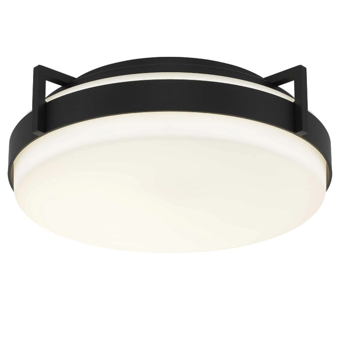 Alteck Lighting AFM0086-5CCT-W Ted 1-lt 15" LED Outdoor Flush Mount, 5CCT Selectable
