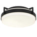 Alteck Lighting AFM0086-5CCT-W Ted 1-lt 15" LED Outdoor Flush Mount, 5CCT Selectable