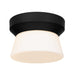 Alteck Lighting AFM0147-3CCT-W Skirt 1-lt 7" LED Outdoor Flush Mount, 3CCT Selectable