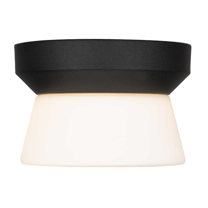 Alteck Lighting AFM0147-3CCT-W Skirt 1-lt 7" LED Outdoor Flush Mount, 3CCT Selectable