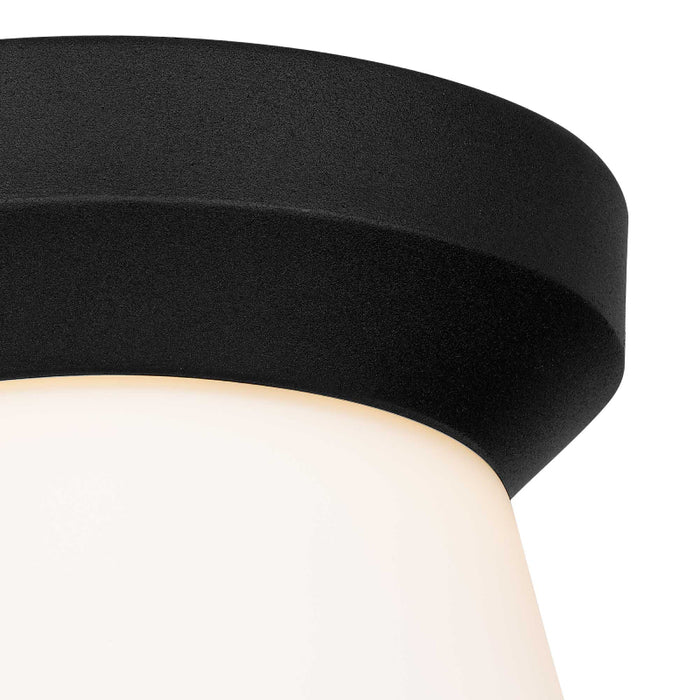 Alteck Lighting AFM0147-3CCT-W Skirt 1-lt 7" LED Outdoor Flush Mount, 3CCT Selectable