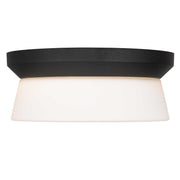 Alteck Lighting AFM0148-3CCT-W Skirt 1-lt 11" LED Outdoor Flush Mount, 3CCT Selectable