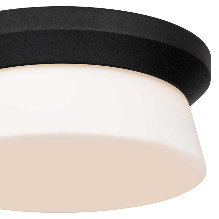 Alteck Lighting AFM0148-3CCT-W Skirt 1-lt 11" LED Outdoor Flush Mount, 3CCT Selectable