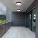 Alteck Lighting AFM0148-3CCT-W Skirt 1-lt 11" LED Outdoor Flush Mount, 3CCT Selectable