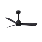 Matthews Fan Atlas Alessandra 42" Ceiling Fan - Matte Black/Matte Black