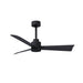 Matthews Fan Atlas Alessandra 42" Ceiling Fan - Matte Black/Matte Black
