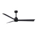 Matthews Fan Atlas Alessandra 56" Indoor/Outdoor Ceiling Fan - Matte Black/Matte Black