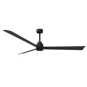 Matthews Fan Atlas Alessandra 72" Indoor/Outdoor Ceiling Fan - Matte Black/Matte Black