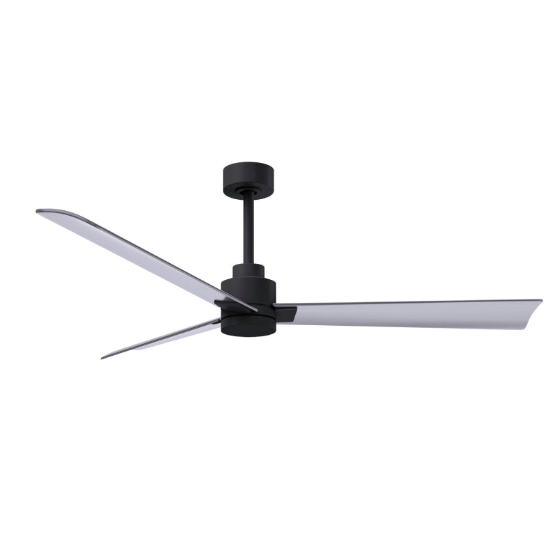Matthews Fan Atlas Alessandra 56" Indoor/Outdoor Ceiling Fan - Matte Black/Brushed Nickl