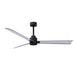 Matthews Fan Atlas Alessandra 56" Indoor/Outdoor Ceiling Fan - Matte Black/Brushed Nickl