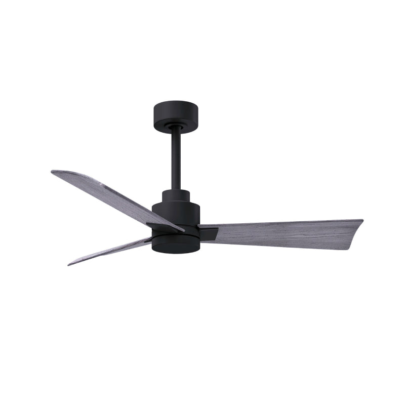 Matthews Fan Atlas Alessandra 42" Ceiling Fan - Matte Black/Barn Wood