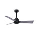 Matthews Fan Atlas Alessandra 42" Ceiling Fan - Matte Black/Barn Wood