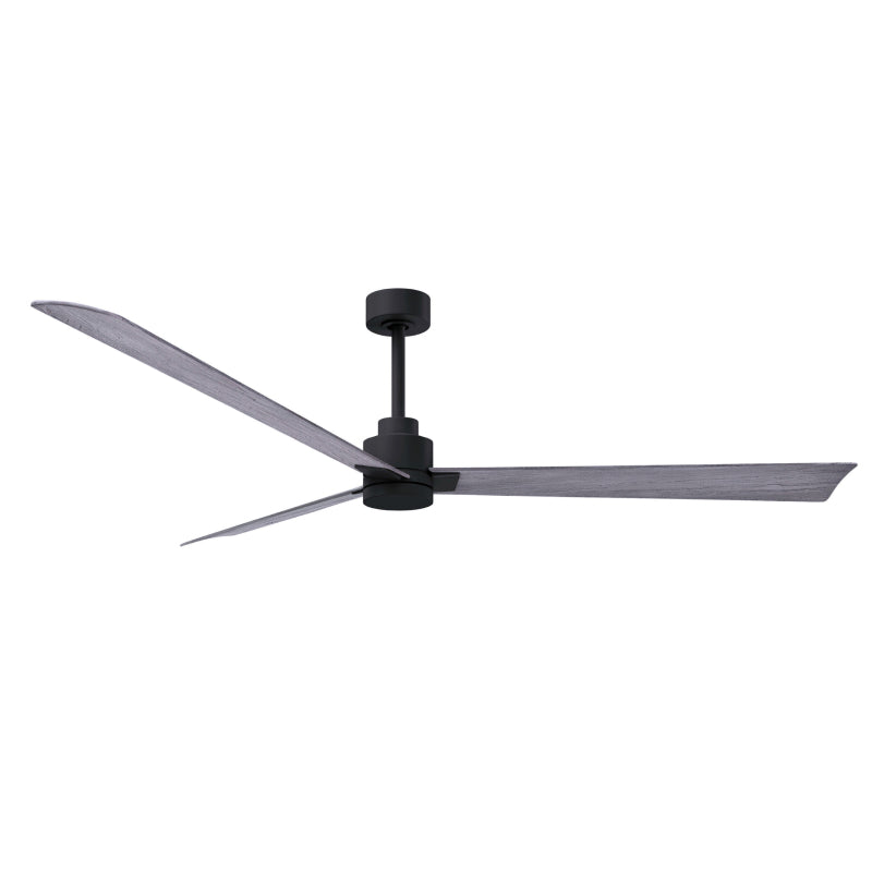 Matthews Fan Atlas Alessandra 72" Indoor/Outdoor Ceiling Fan - Matte Black/Barn Wood