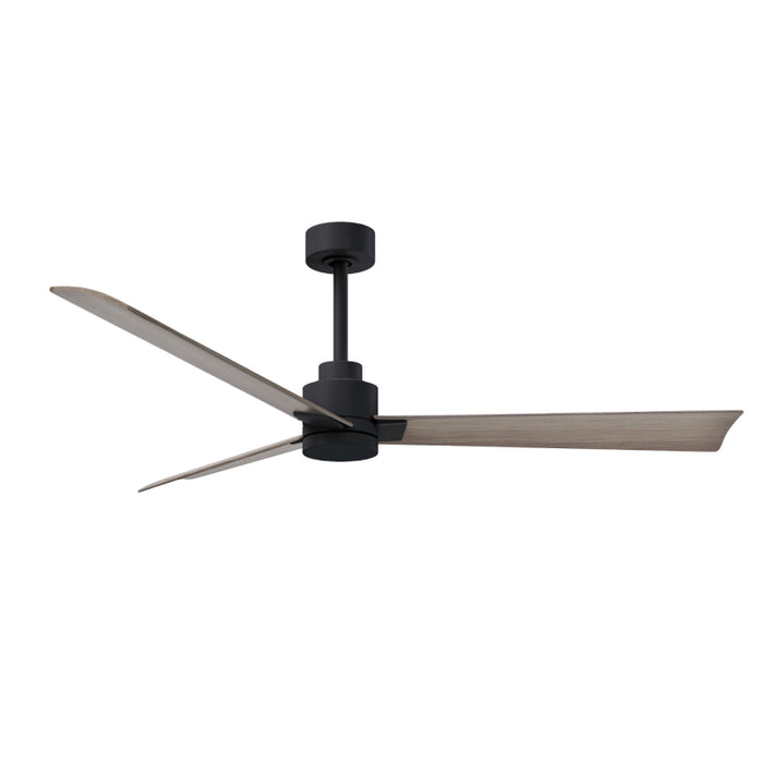 Matthews Fan Atlas Alessandra 56" Indoor/Outdoor Ceiling Fan - Matte Black/Gray Ash