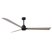 Matthews Fan Atlas Alessandra 72" Indoor/Outdoor Ceiling Fan - Matte Black/Gray Ash
