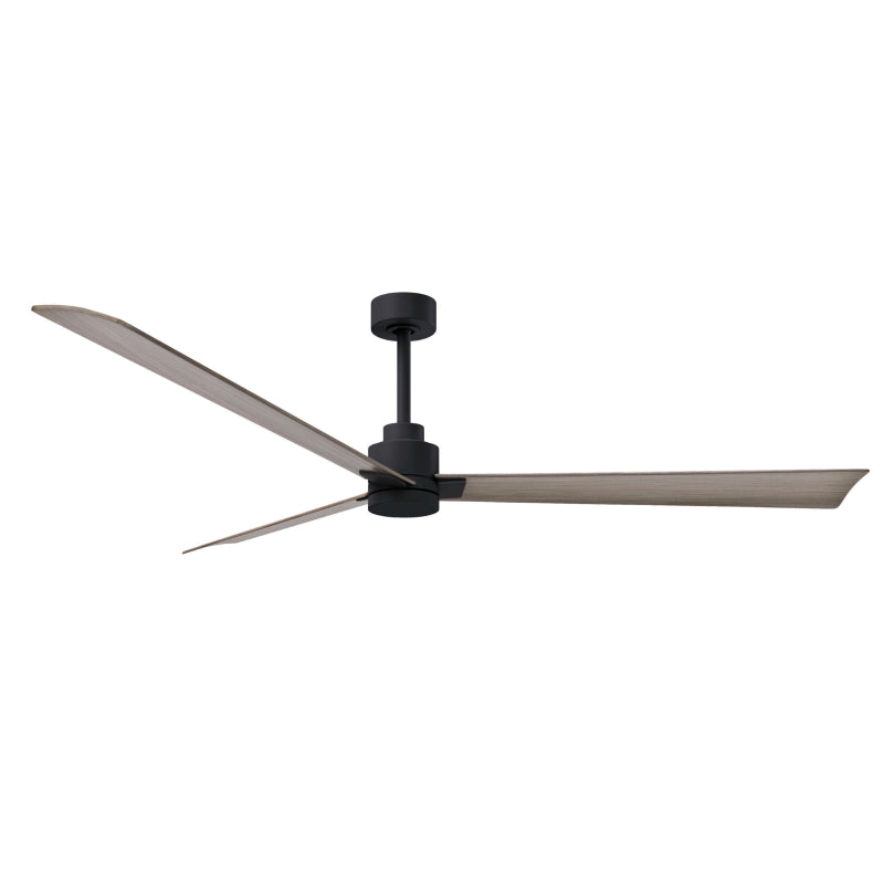 Matthews Fan Atlas Alessandra 72" Indoor/Outdoor Ceiling Fan - Matte Black/Gray Ash