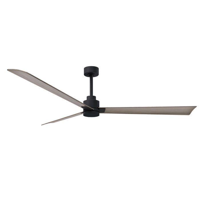 Matthews Fan Atlas Alessandra 72" Indoor/Outdoor Ceiling Fan - Matte Black/Gray Ash