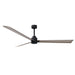Matthews Fan Atlas Alessandra 72" Indoor/Outdoor Ceiling Fan - Matte Black/Gray Ash