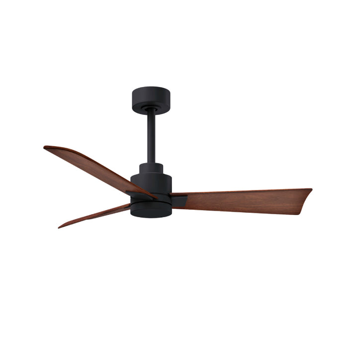 Matthews Fan Atlas Alessandra 42" Ceiling Fan - Matte Black/Walnut