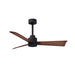 Matthews Fan Atlas Alessandra 42" Ceiling Fan - Matte Black/Walnut