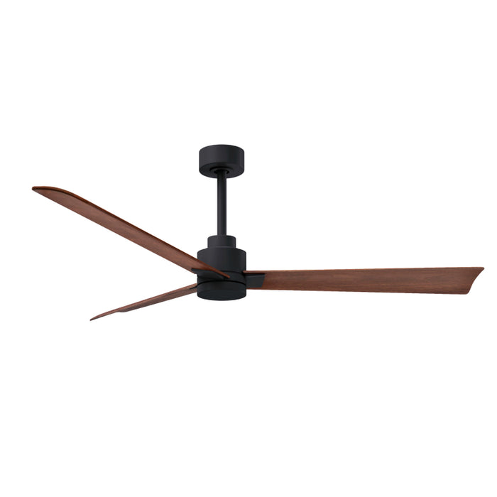 Matthews Fan Atlas Alessandra 56" Indoor/Outdoor Ceiling Fan - Matte Black/Walnut