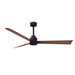 Matthews Fan Atlas Alessandra 56" Indoor/Outdoor Ceiling Fan - Matte Black/Walnut