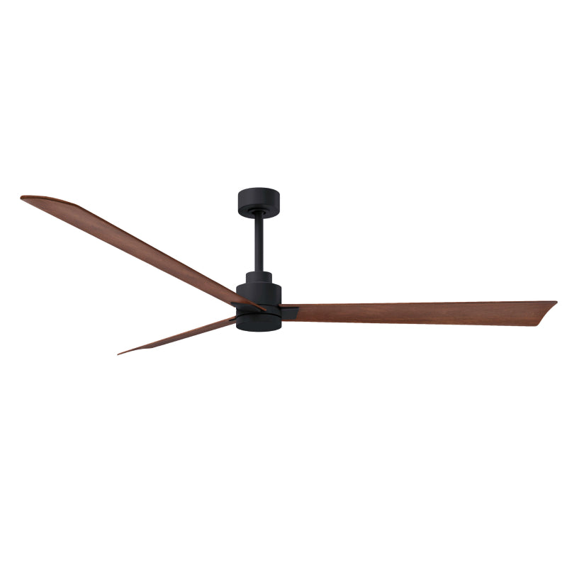 Matthews Fan Atlas Alessandra 72" Indoor/Outdoor Ceiling Fan - Matte Black/Walnut