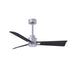 Matthews Fan Atlas Alessandra 42" Ceiling Fan - Brushed Nickel/Matte Black