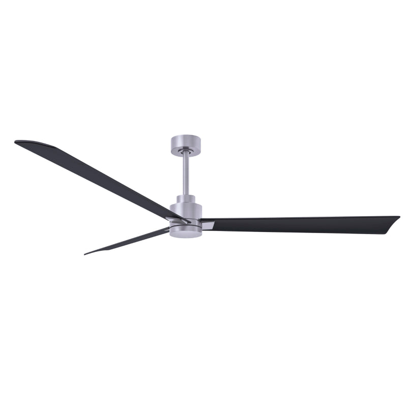 Matthews Fan Atlas Alessandra 72" Indoor/Outdoor Ceiling Fan -Brushed Nickel/Matte Black