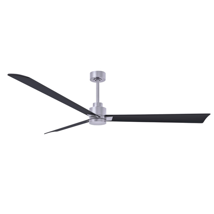 Matthews Fan Atlas Alessandra 72" Indoor/Outdoor Ceiling Fan -Brushed Nickel/Matte Black