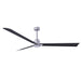Matthews Fan Atlas Alessandra 72" Indoor/Outdoor Ceiling Fan -Brushed Nickel/Matte Black