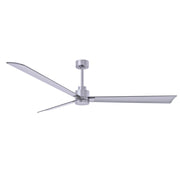 Matthews Fan Atlas Alessandra 72" Indoor/Outdoor Ceiling Fan - Brushed Nickel/Brushed Nickel