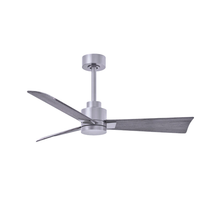 Matthews Fan Atlas Alessandra 42" Ceiling Fan - Brushed Nickel/Barn Wood