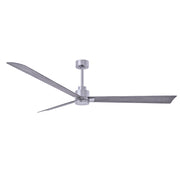 Matthews Fan Atlas Alessandra 72" Indoor/Outdoor Ceiling Fan - Brushed Nickel/Barn Wood
