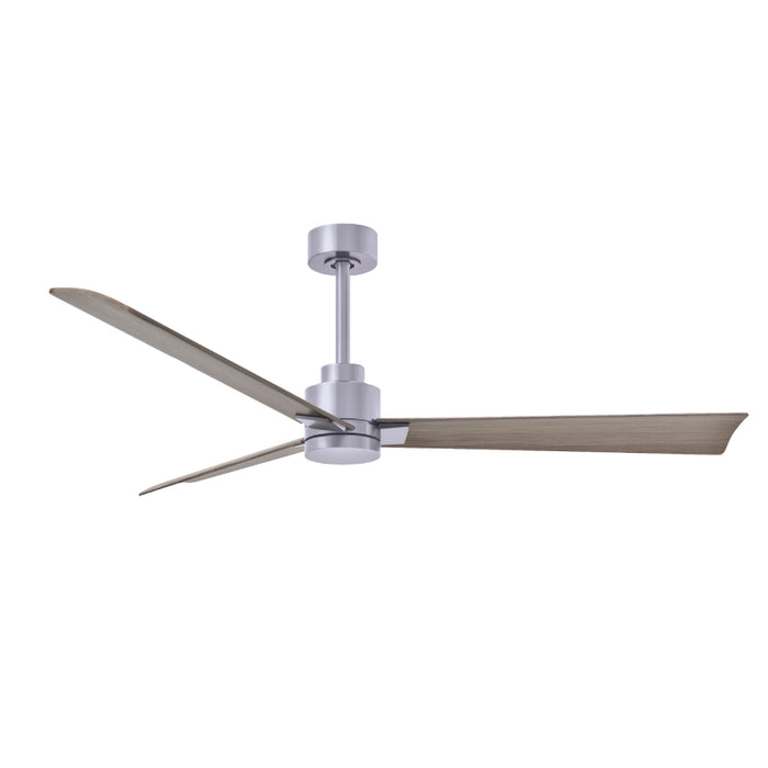 Matthews Fan Atlas Alessandra 56" Indoor/Outdoor Ceiling Fan - Brushed Nickel/Gary Ash