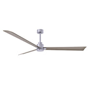 Matthews Fan Atlas Alessandra 72" Indoor/Outdoor Ceiling Fan - Brushed Nickel/Gray Ash